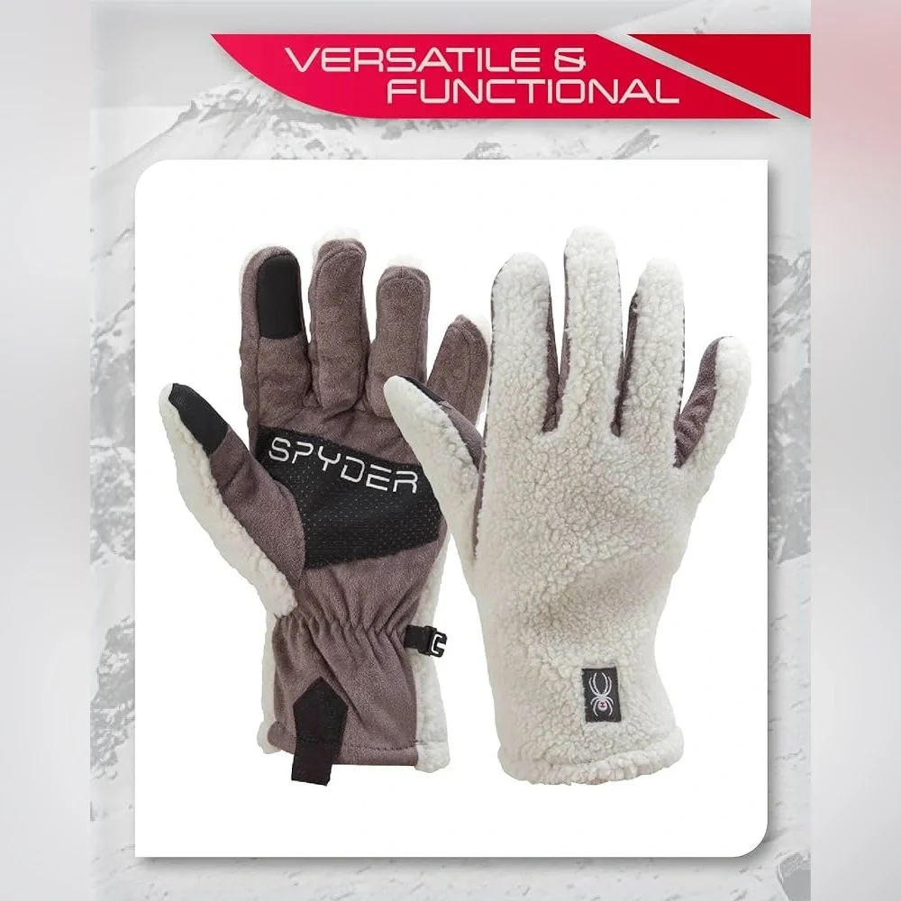 SPYDER women’s Warm Sherpa Fleece Gloves
